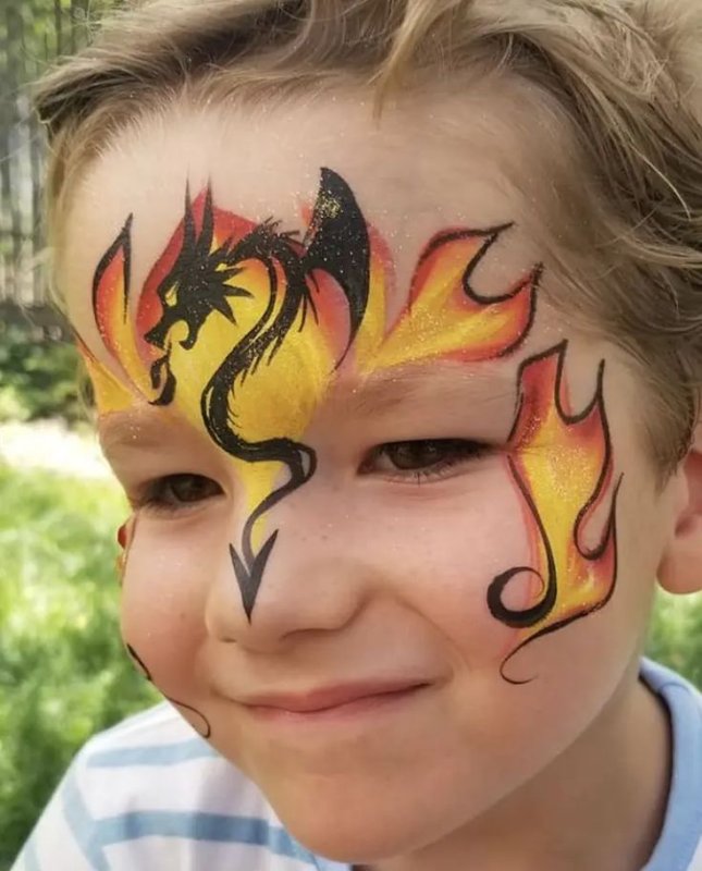 Аквагрим дракон