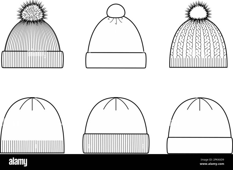 Контур шапки для детей
