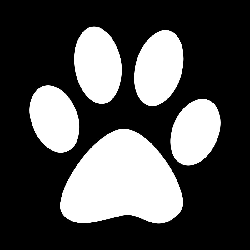 Лапка кошки трафарет