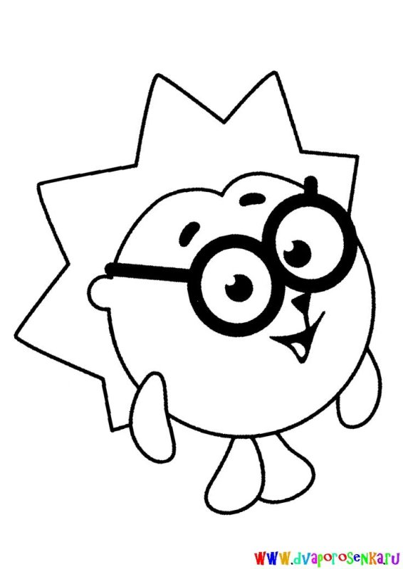 Раскраски для малышей Смешарики