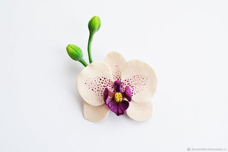 Брошь Орхидея из фоамирана