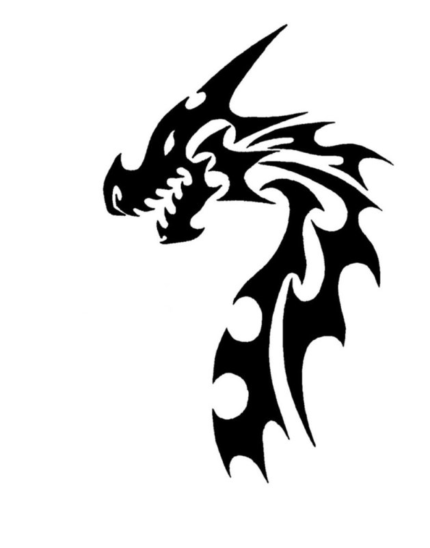 Эскиз дракона легкий