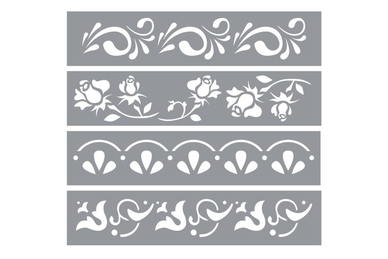 Декупаж с трафаретом