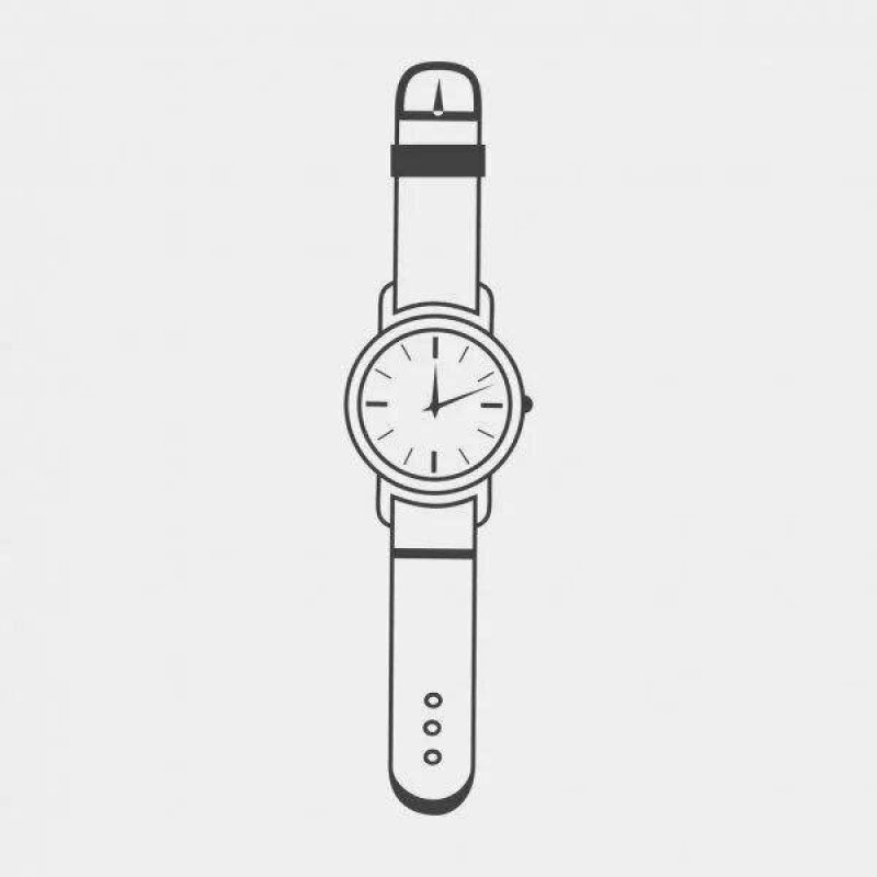 Раскраска часы наручные