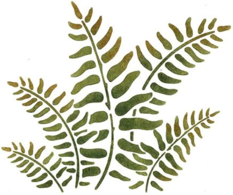 Трафареты для декора листья