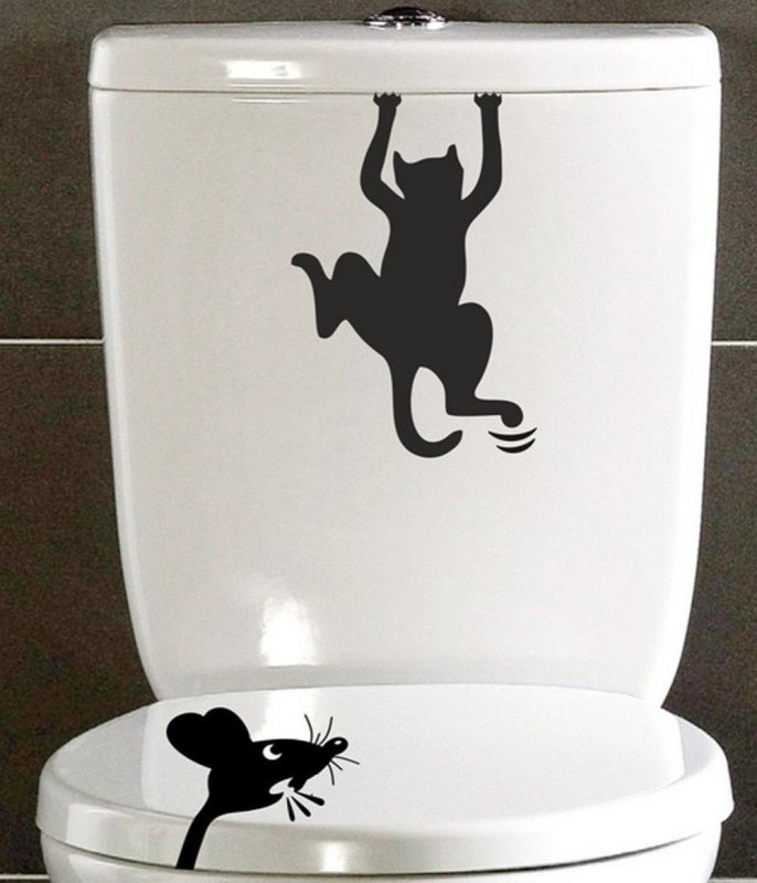 Наклейки на унитаз