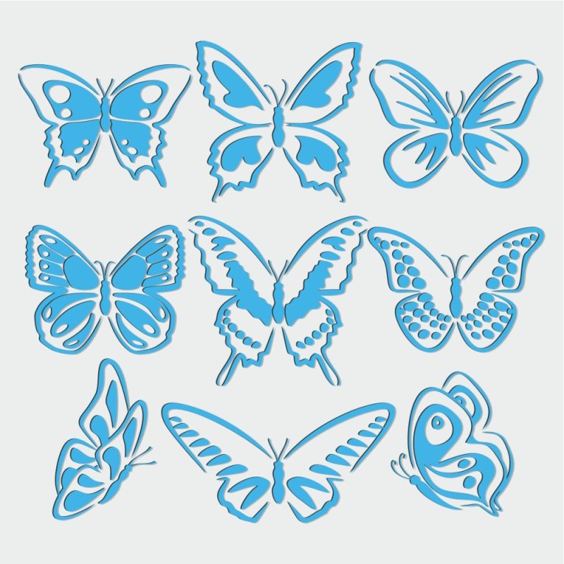 Бабочки картинки для вырезания
