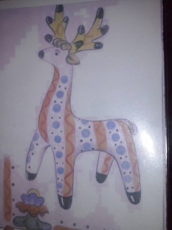 Рисование старшая группа Филимоновский олень