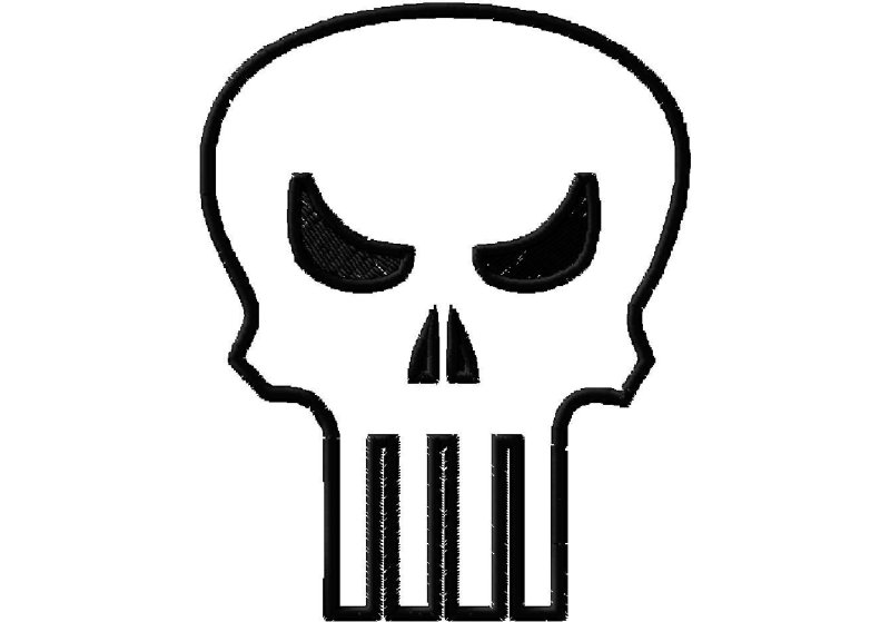 Punisher трафарет