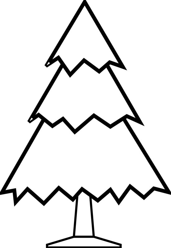 Елка черно белая