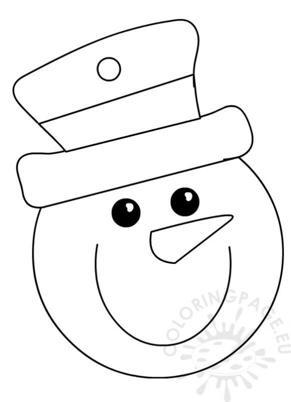 Голова снеговика