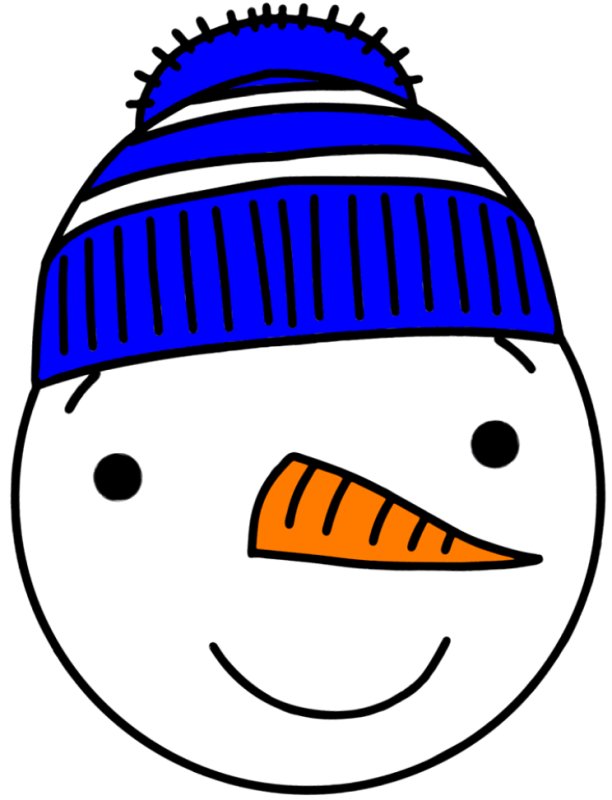 Голова снеговика