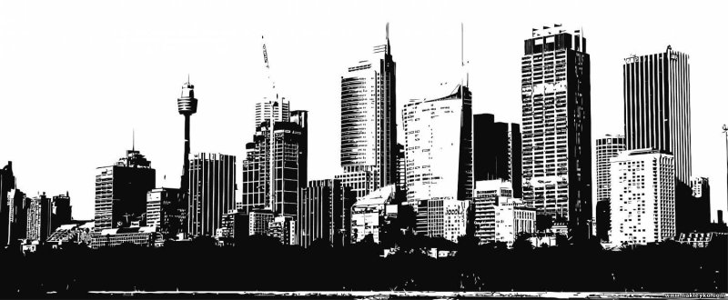 Город на белом фоне