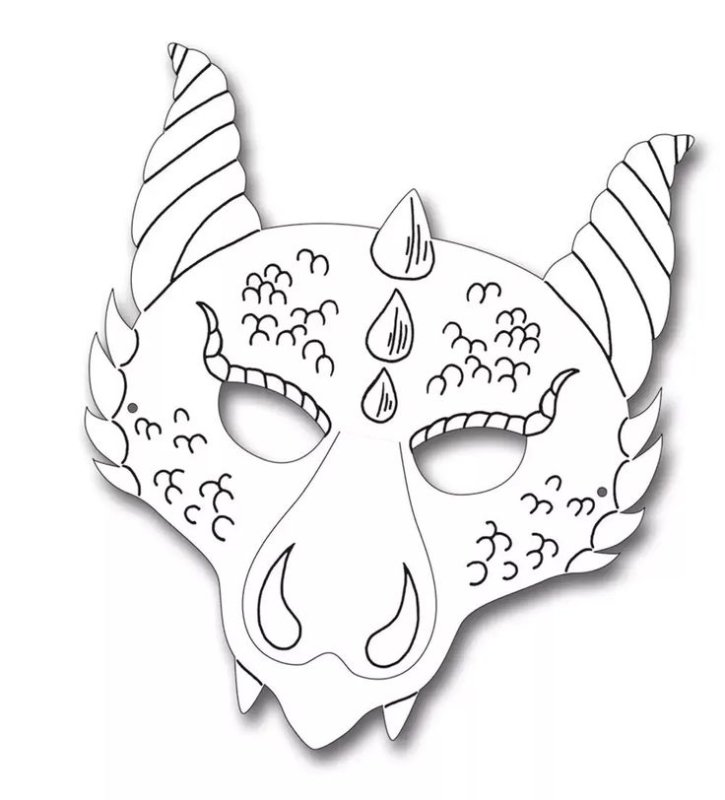 Карнавальная маска дракона