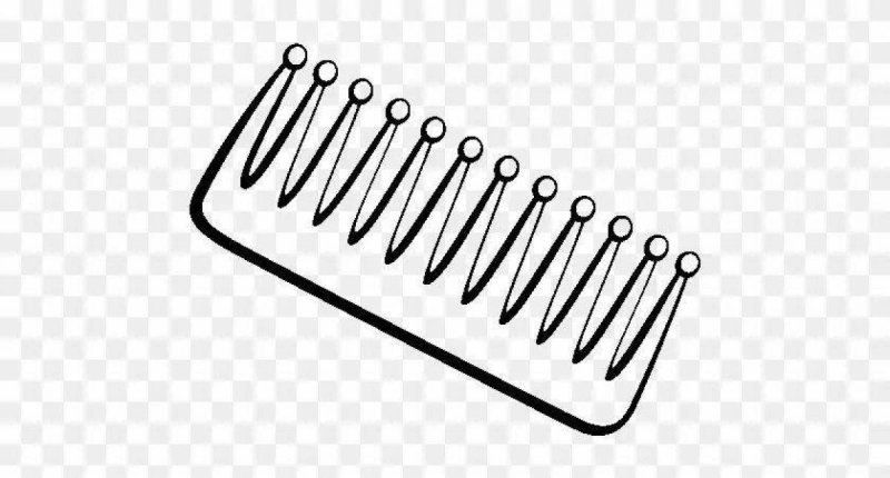 Расческа раскраска для детей