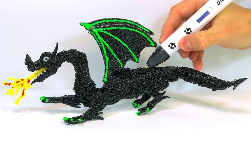 Д3 ручка дракон ПЭТ