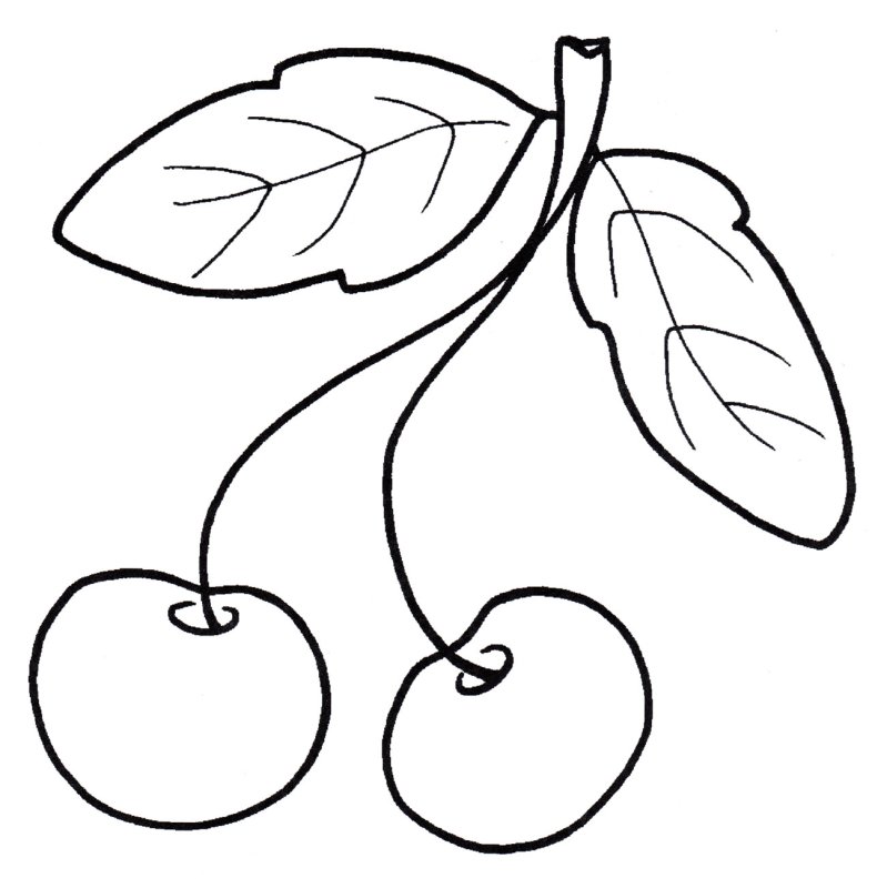 Вишенка раскраска для детей