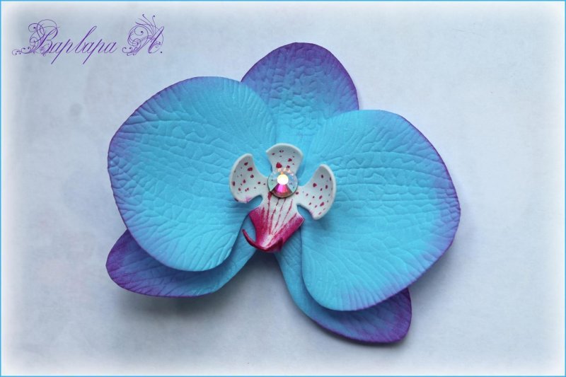 Брошь Орхидея из фоамирана