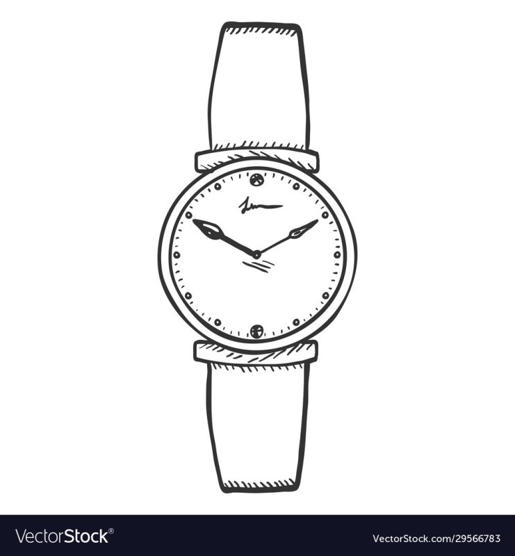 Раскраска часы наручные