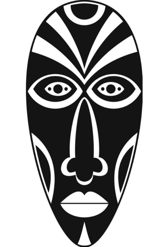 Африканские маски цветные