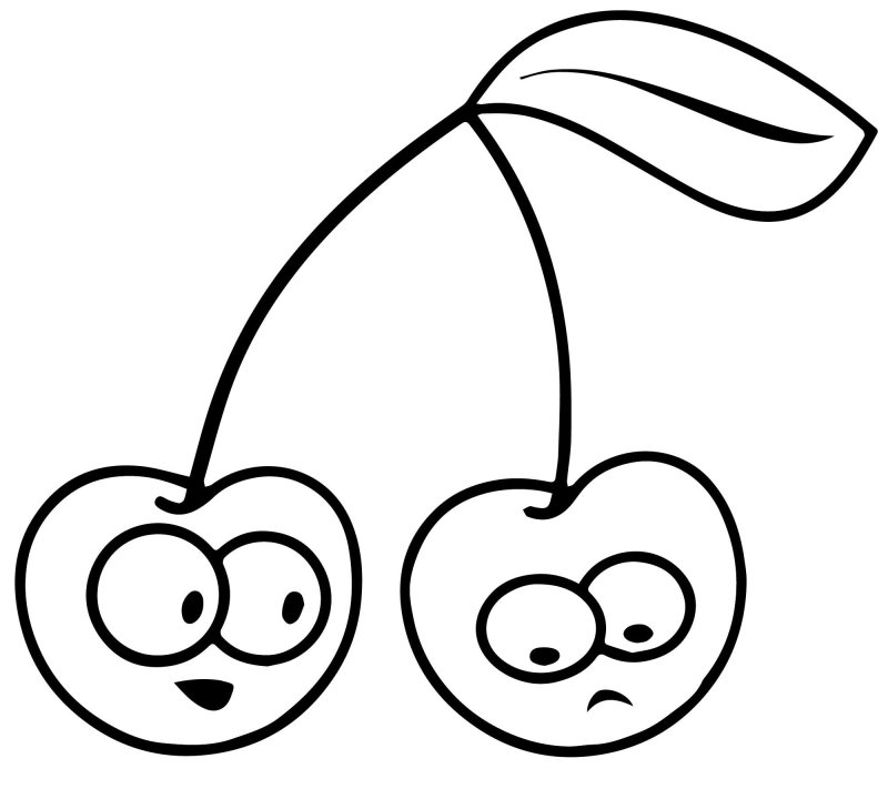 Вишня рисунок