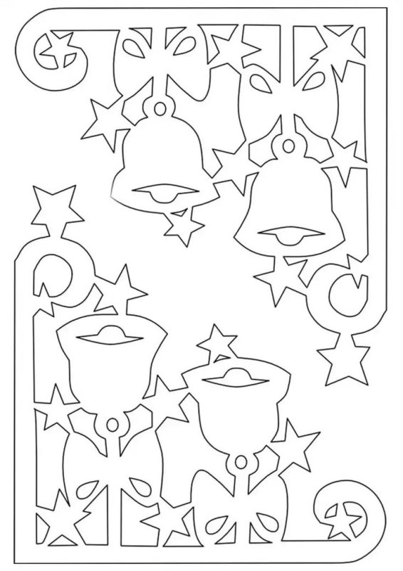 Трафареты на окна на новый год