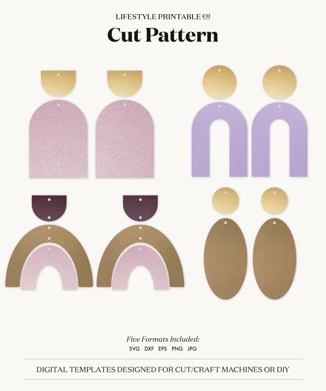 Шаблон для сережек