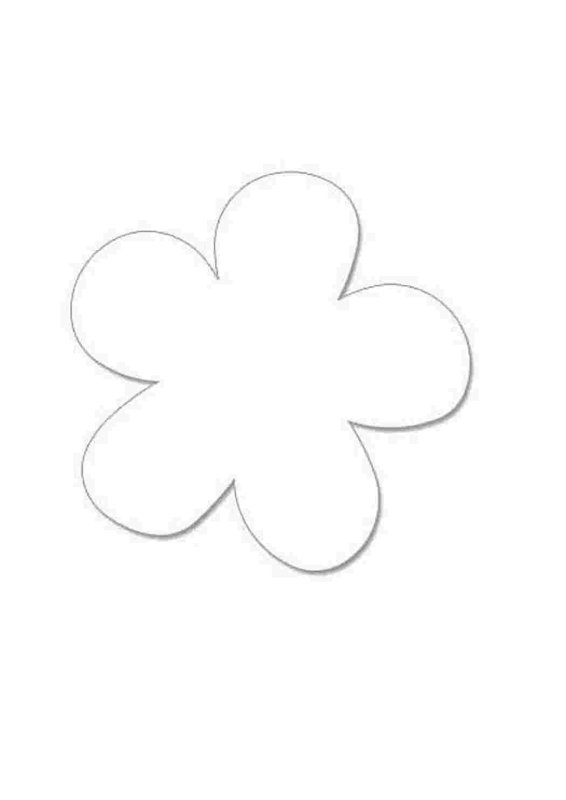 Трафарет цветочка
