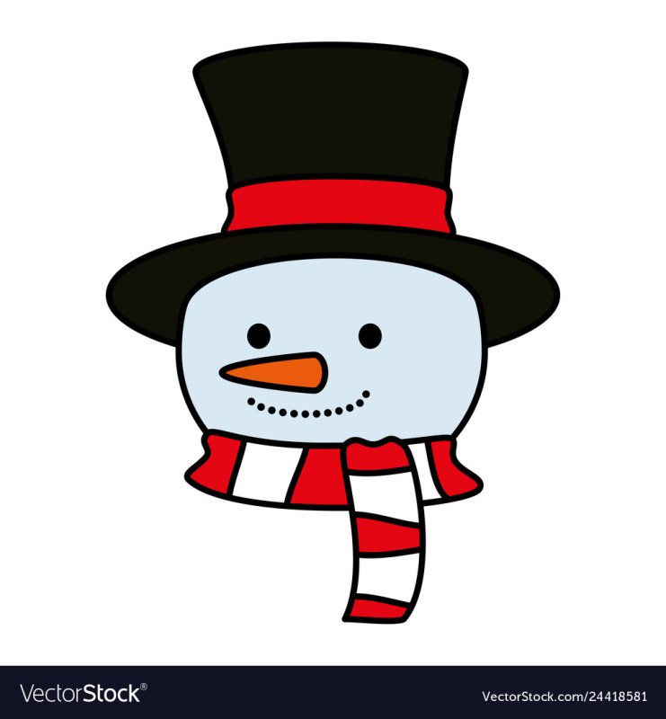 Голова снеговика