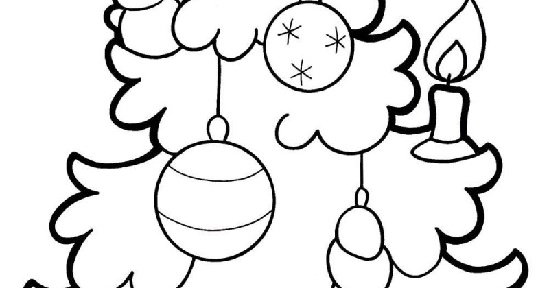 Ветка с шарами трафареты на окна