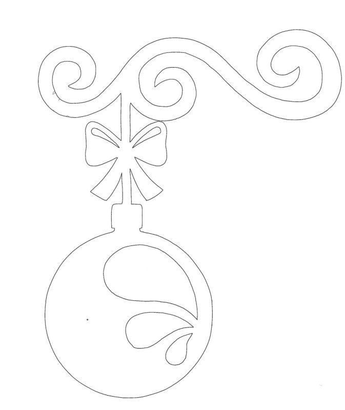 Новогодние шары для украшения окон