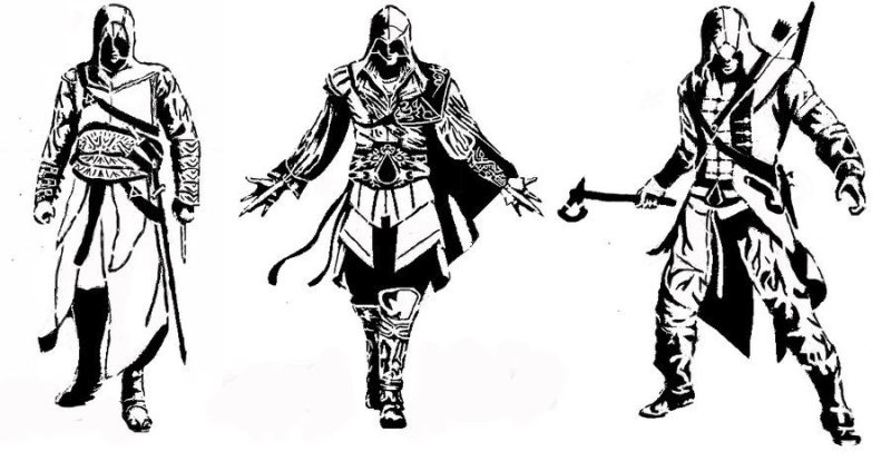 Ассасин эскиз