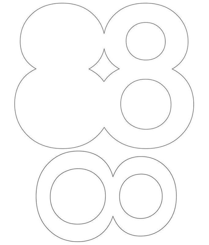 Восьмерка шаблон