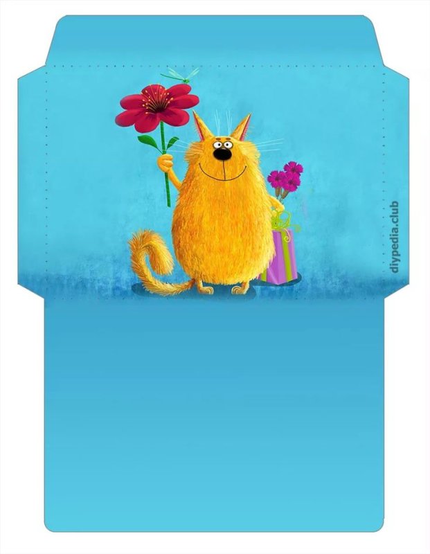 Подарочный конверт печать