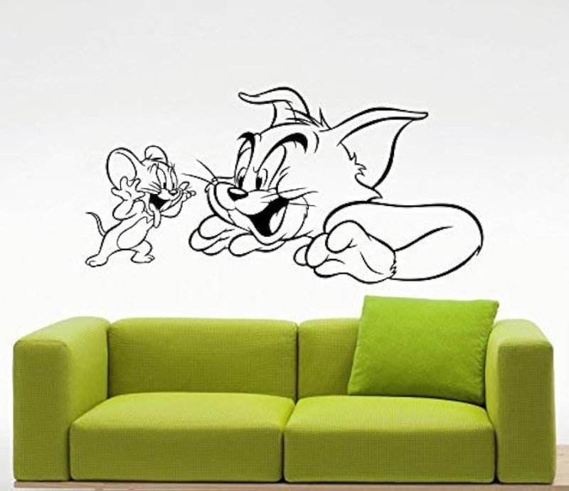 Декор комнаты в стиле том и Джерри