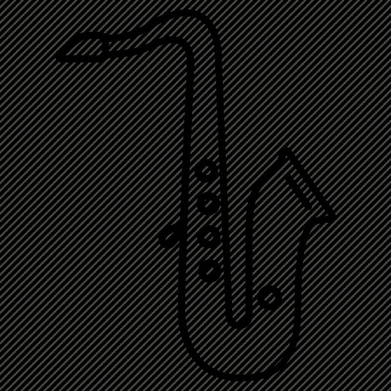 Саксофон раскраска