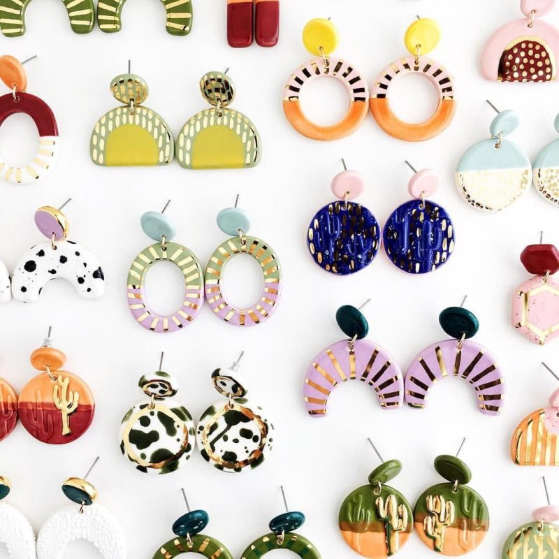 Шаблон серёжек