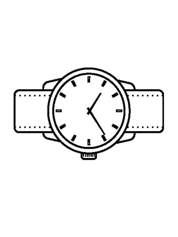 Часы раскраска