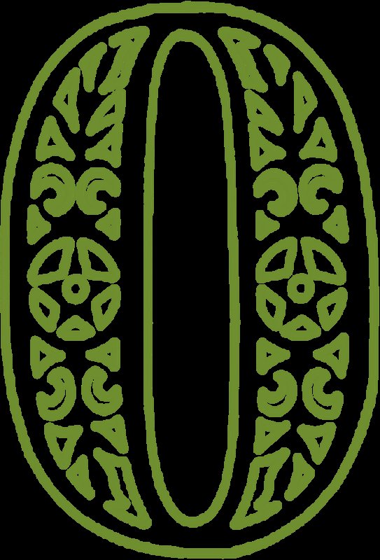 Новогодние цифры трафарет