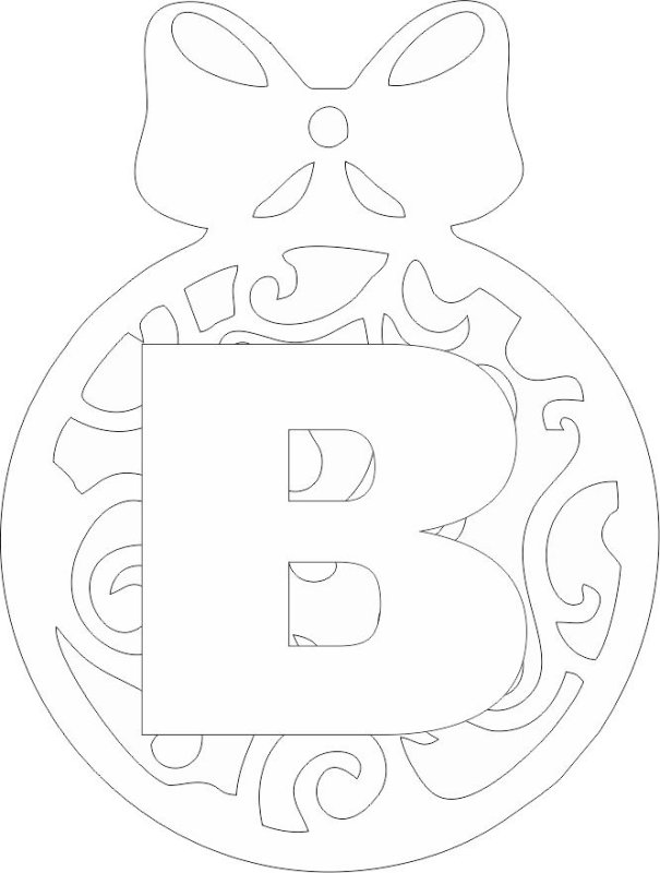 Буквы для вырезания на новый год