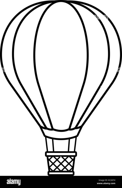 Воздушный шар раскраска для детей