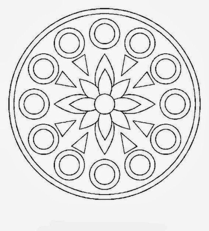 Орнамент в круге для детей