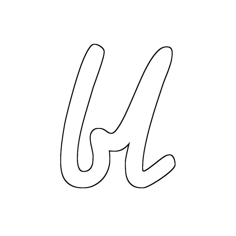 Буква а красивая для распечатки