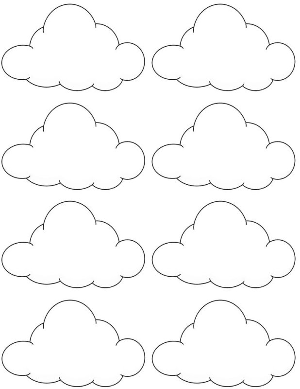 Трафарет облака