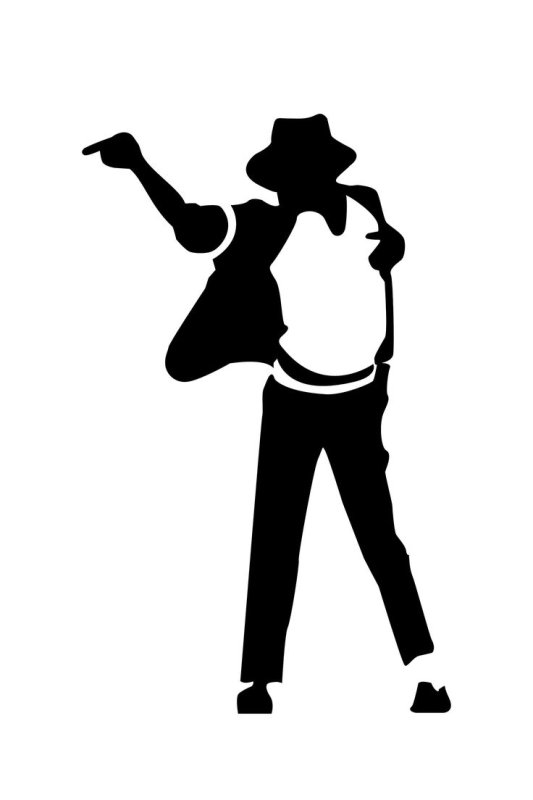 Майкл Джексон рисунок силуэт