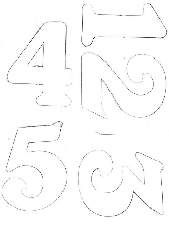 Трафарет "цифры"