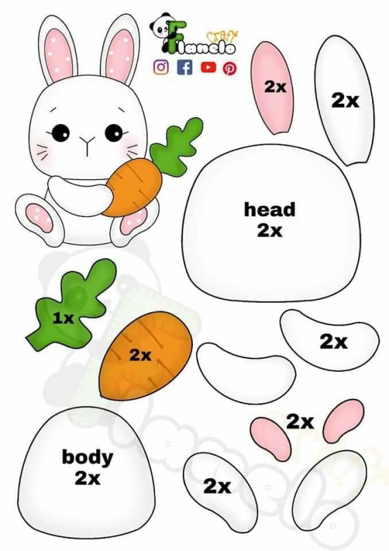 Игрушки из фетра выкройки