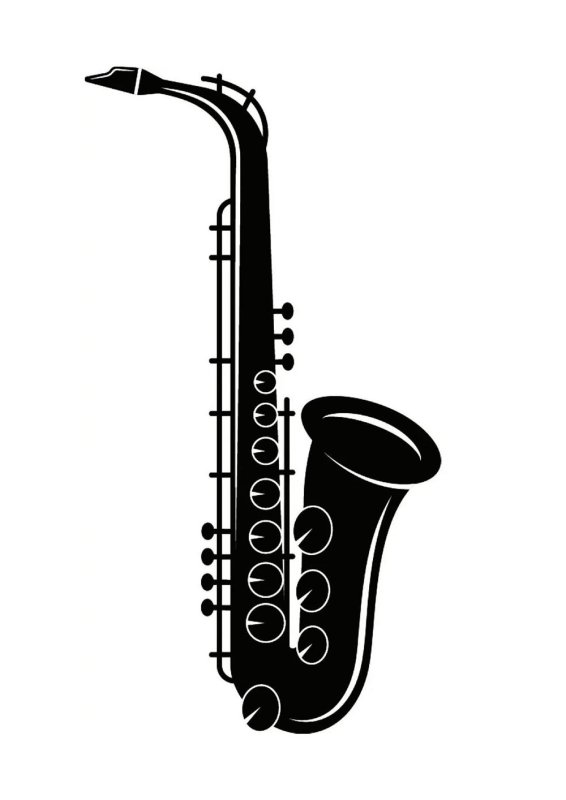 Саксофон вектор