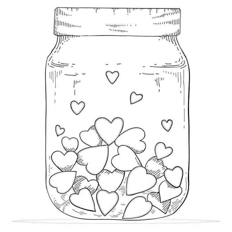 Банка раскраска