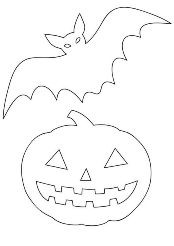 Трафарет тыквы для Хэллоуина